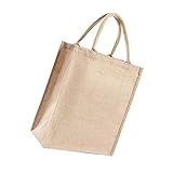 Homoyoyo Bolsa de Yute Mediano Reutilizable para Compras y Almacenamiento Diseño Ligero y Resistente para Bolso Práctico para Uso Diario