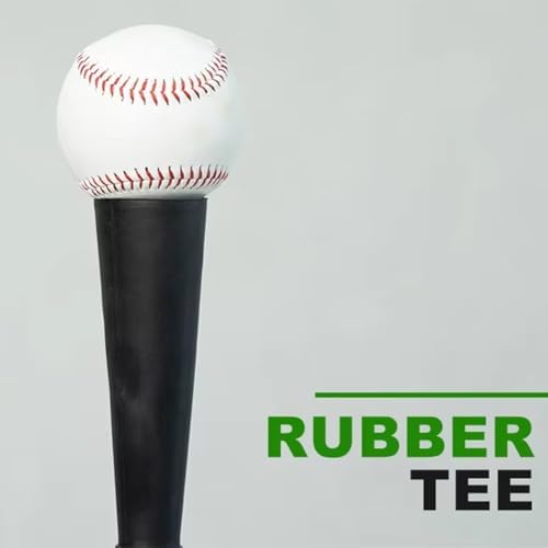 Batting Tee, regolabile in altezza attrezzatura da allenamento con base stabile e topper in gomma per allenamento indoor outdoor
