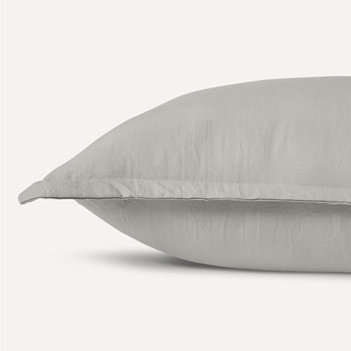 Image of Amazon Basics Brushed Microfiber Comforter Set, Extra Soft with Natural Texture, 3-Piece, Queen /Full, Grey