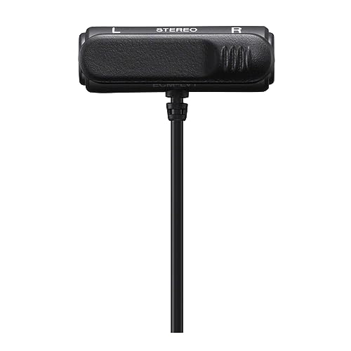 Sony ECMLV1 Compact Stereo Lavalier Microphone Ecmlv1,Black thumb #2