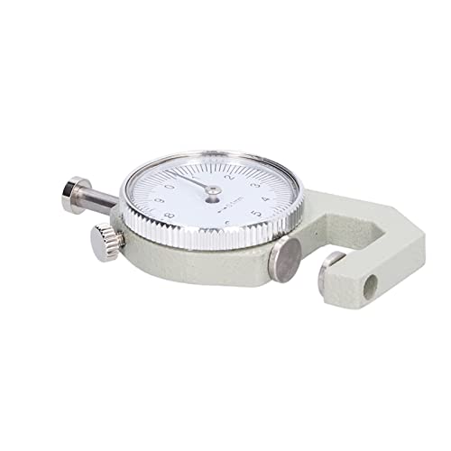 Calibrador de espesor redondo con dial, materiales premium, mediciones precisas, indicador dial claro, rango de 0 a 10 mm con resorte miniatura 7