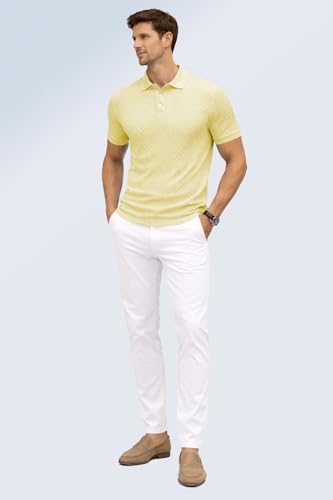 Image of TOPLOT Men's Polo T Shirt | Half Sleeve Design | Comfortable Fit Wear | Stylish Casual Look | Breathable Feel |Modern Style | Easy Movement | Casual & Everyday Wear (5244)