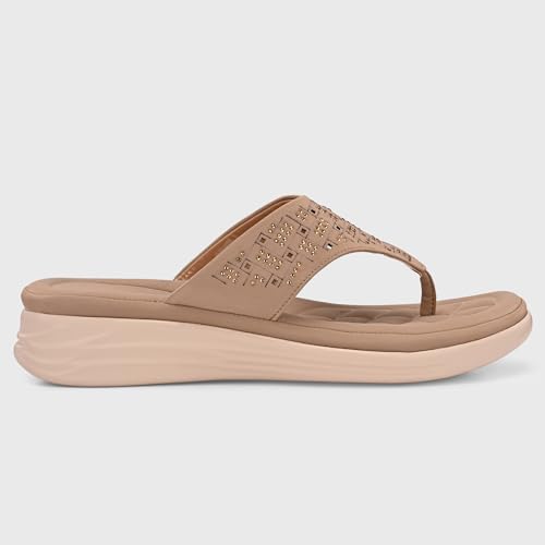 Image of Centrino Women's Sandals | Stylish Slip-On Sandals|Elegant & Trendy Design | Slippers /Flip-Flops|Fashionable Casual & Stylish|Lightweight & Breathable|Outdoor Casual Chappals for Ladies & Girls(9320)