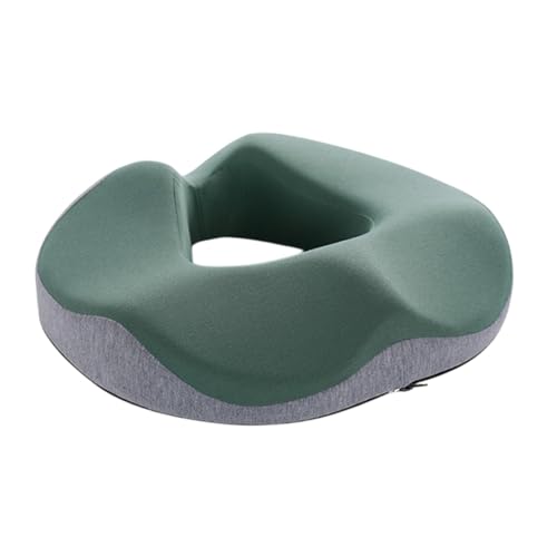 Cojín para silla de oficina, cojín para silla de escritorio, cojín de espuma de donut, cojín transpirable, cojín antideslizante, asiento largo, cojín ergonómico para silla para hombre y mujer