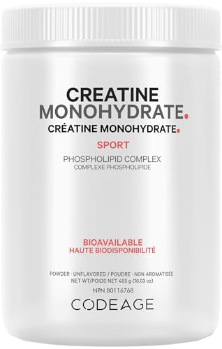 Codeage Creatine Monohydrate Powder Supplement, Pure Creatine 5000mg, 3-Month Supply, Unflavored, Micronized, Muscle Support, Keto-Friendly - 90 Servings