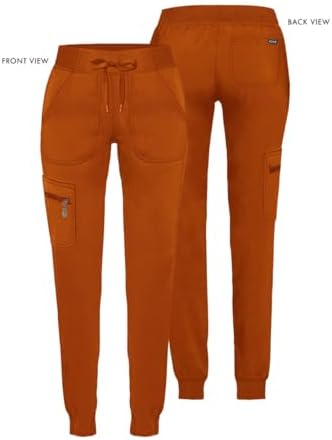 Adar Uniforms, Pro Scrubs for Women - Ultimate Yoga Jogger Scrub Pants - P7104 - Cinnamon - M - 4