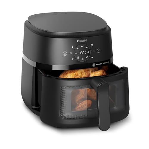 PHILIPS Air Fryer Série 2000-6.2L, 13 façons de cuisiner, technologie RapidAir, jusqu'à 90% de...