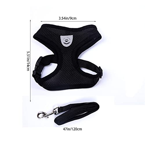 No Pull Cat Harness And Lead Small Dog Harness And Leash Set Adjustable Puppy Vest Harness For Kitten Puppy (S) #TOP1
