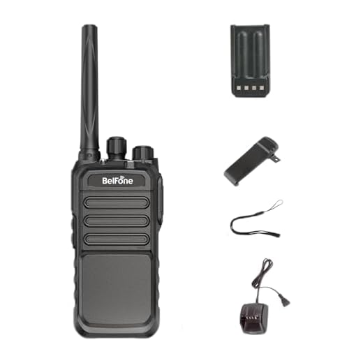 BelFone 508D PRO Rechargeable,4000mAh Long Range Walkie Talkies for Adults,Loud Volume, 10 Days Standby,Intelligent Power Saving,CTCSS/CDCSS,VOX,Flashlight, 9 Squelch Level Two Way Radio（1 Pack）