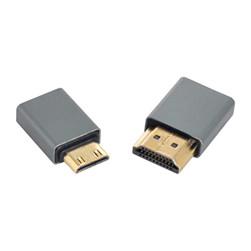 chenyang Lot de 2 adaptateurs micro HDMI femelle vers mini HDMI mâle et HDMI mâle 1.4 4K @ 60 Hz