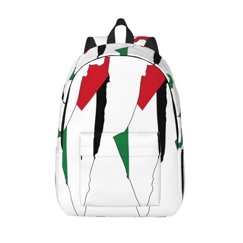 Mochila de viaje EdWal con estampado de mapa resistente para ordenador y uso universitario diario