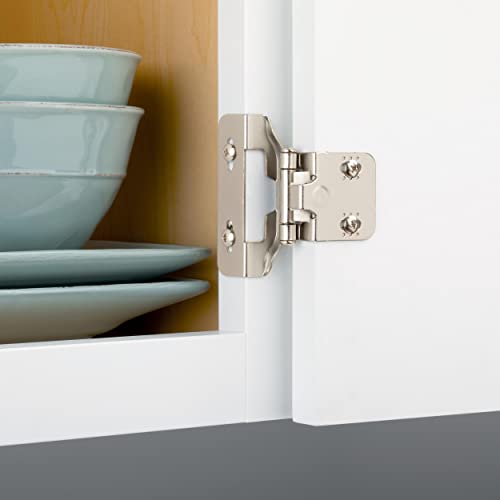 Franklin Brass H01911K-Sn-B Semi-Wrap Self-Closing 1/4" Overlay Hinge, Satin Nickel, 10-Pack #TOP2