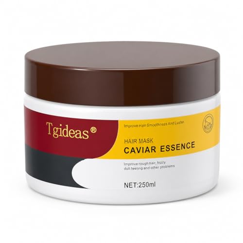 Tgideas Hydrating Collagen Hair Mask for Dry Damaged Hair-Deep Repair Conditioning Treatment Hair Smooth Masque for All Hair Types 8.45 Oz