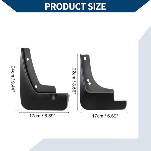 Image of Mud Flaps Splash Guards W /Mount Accessories for Hyundai Lafesta 2018-2020 Front and Rear Mud Guards 1 Set