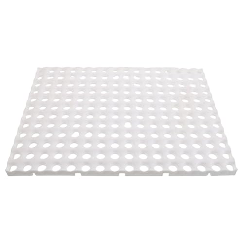 TOYANDONA Protector para Patas de Conejos y Hurones con Agujeros Redondos, Material PP Blanco, Instalación Fácil para Jaulas de Conejos y Uso en Exteriores, Reduce Riesgos de Salud