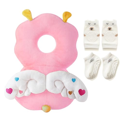 Image of Pucmaoci Baby Head Protector Backpack: Alarm Function, Adjustable and Ultra-Light(Angel)