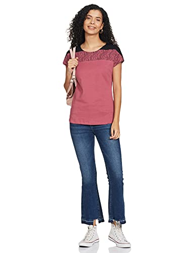 Image of Max Women Women Striped Round Neck T-Shirt