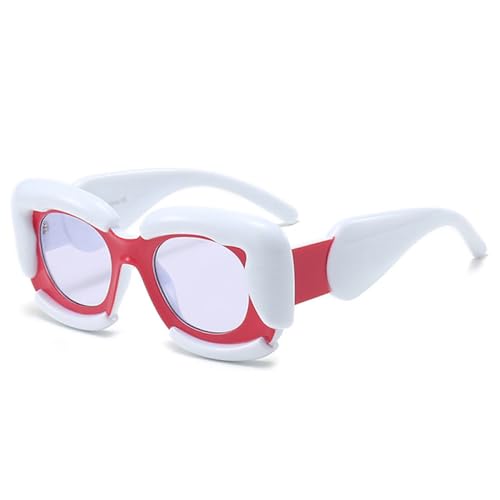 Lunettes de soleil carrées surdimensionnées pour hommes et femmes avec verres nuances UV400