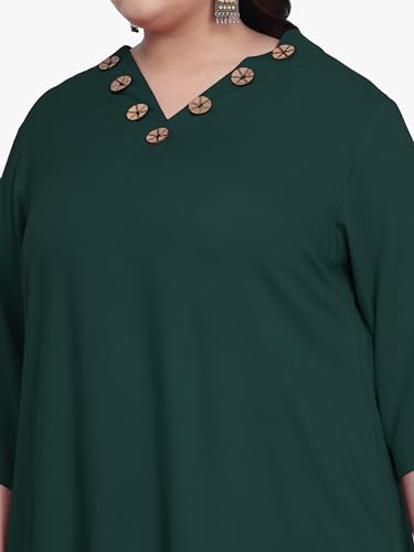 Image of Indietoga Women's Plus Size Casual Longline Tunic Tops (2XL to 7XL)