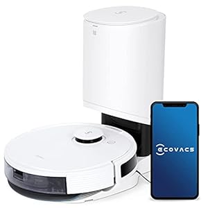 ECOVACS N8 PRO+ robotstofzuiger met automatisch leegstation (zuigstation), stofzuigerrobot met dweilfunctie, realtime 3D…