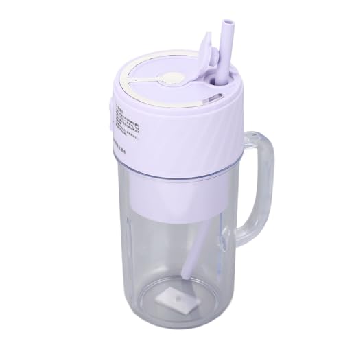 ANGGREK Portable Cup, Multifunctional Fruit Mixer 10 Rechargeable Blades for Juices Office Gym (Purple)