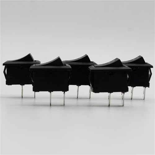 Interrupteur à bascule 2 broches marche/arrêt KCD1 noir 21x15 mm - 4