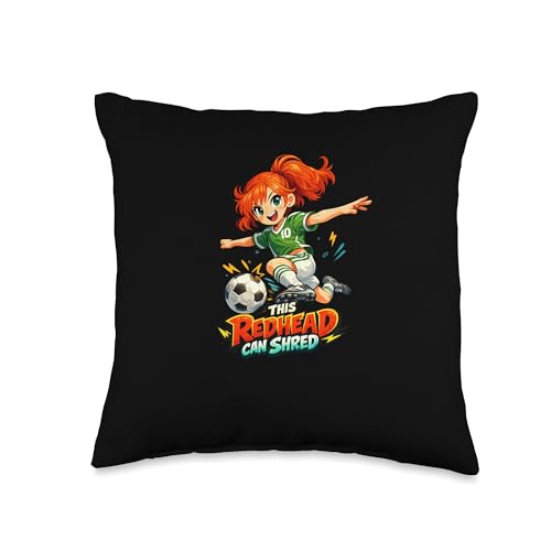 This Redhead Can Shred Manga Pride Soccer Player Pillow