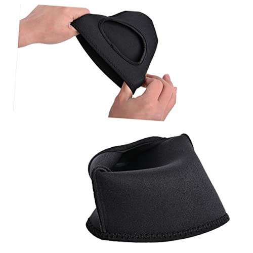 Cubiertas impermeables para zapatillas de ciclismo TEHAUX, 2 unidades, térmicas y cortaviento, para hombre y mujer, talla única (negro) miniatura 1