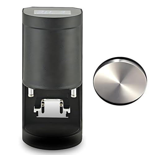 SHAHRYAR Pressino Elettrico per Macchina da caffè Espresso 58mm,Pressione Regolabile 5-30kg,da 1 A 3 Tempi di Battitura Regolabili,per Caffetteria E Casa Black-plainweave