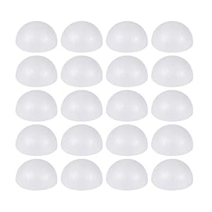 MILISTEN 50 Stuks Ambachtelijke Schuimballen Ronde Polystyreen Holle Halve Bal Halve Cirkel Schuim Holle Kunsten…