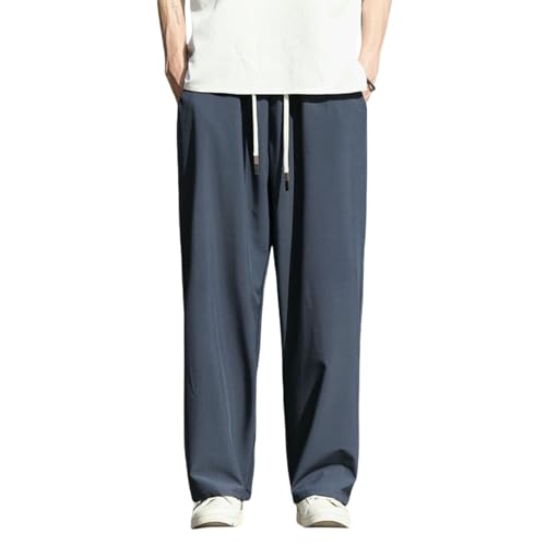 Pantalon de Tai Chi homme en soie de glace anti-transpiration pour l'été