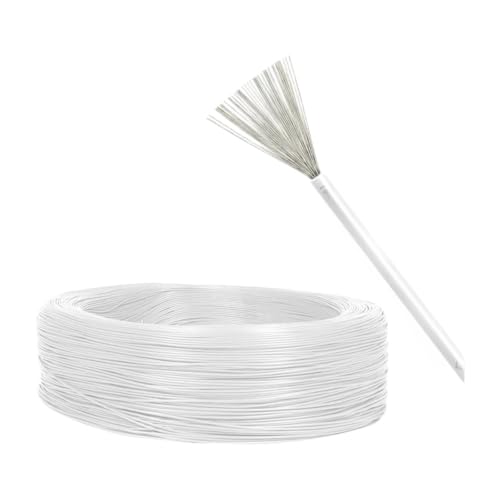Câble flexible 24 AWG blanc 20 mètres résistant aux torsions pour circuits étroits
