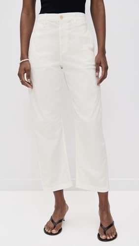 AG Adriano Goldschmied Women's Fiona Hise Rise Barrel Chino in Sulfur Misty Grey Pants2