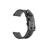 Genérico Cinturino in pelle adatto for Huawei Watch GT4 46mm GT2 Pro/GT 3 2 Pro GT 4 46mm 4 Pro(Leather Black,For Huawei Watch Buds)