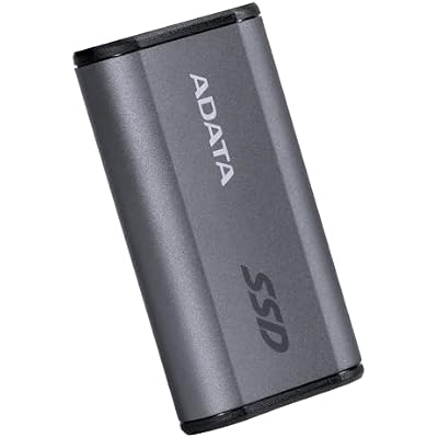 ADATA SE880 - 500GB Portable External SSD - Secure & Fast Data Transmission - Safe Data Storage - Compact & Lightweight - Supports Latest Gaming Consoles - USB-C Port - Titanium - AELI-SE880-500GCGY