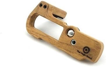 Thai magic wood,Wood grip for Panasonic GX85,Wood handle,Made from teak wood,Premium quality wood grip.Very light weight,beautiful ,Good handling.