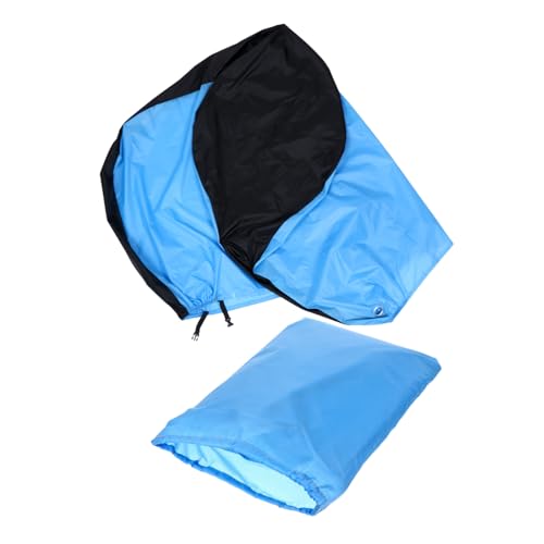 Abaodam Waterproof Bike Cover Metal Ring, Dustproof and Sun Protection, Large Size Outdoor Bicycle Protector Storage Pouch, Light Blue and Black Trim, Suitable for Mountain and City Bikes