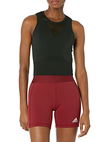 Running Crop Top adidas Aeroknit anti-transpiration - Haut de sport ventilé noir XL