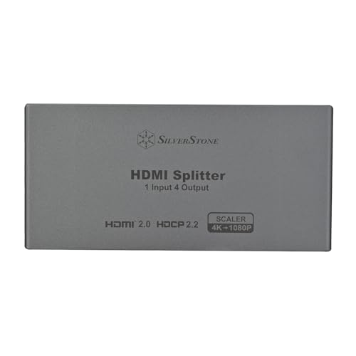 Divisor HDMI 2.0 4K con cuatro salidas simultáneas de vídeo Silverstone 2