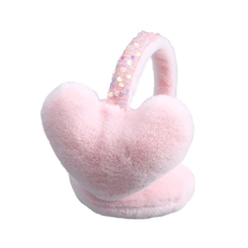 Cartoon Heart Shaped Earmuffs for Winter Men Women Boys and Girls Boys Girls Ear Muffs Plush Thermal Ear Warmers4