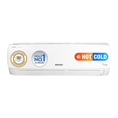 Voltas 2 Ton 3 Star, Hot & Cold Inverter Split AC (Copper, Anti-dust Filter, 243VH Vertis Elegant,...