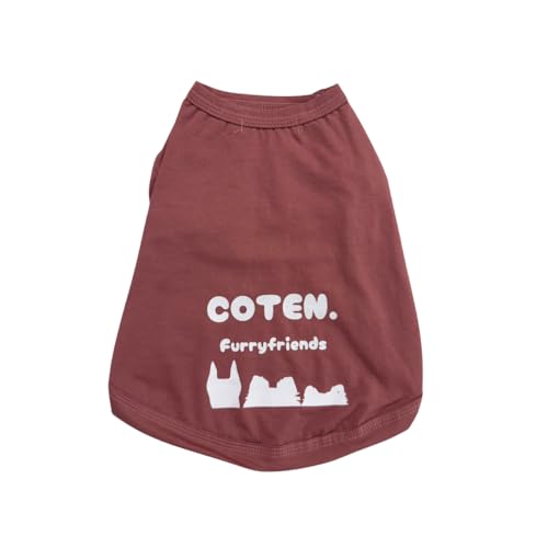 犬 犬服 クール ひんやり 防虫 夏服 冷感 Tシャツ 接触冷感 防蚊 着せやすい 着脱簡単 伸縮性 涼しい 小型犬 中型犬 大型犬 半袖 可愛い ドッグウェア お出かけ 水遊び COTEN (アズキ, XS)