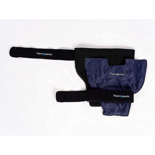 Thermopeutic Hot & Cold Compression Wrap for Sprained Ankle, Plantar Fasciitis, Achilles Tendonitis and Foot - Extremely Form Fitting & Temperature Retention