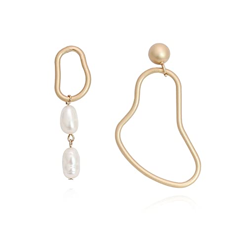 Boucles d'oreilles perles irrégulières le cadeau idéal pour femme pour les fêtes et banquets