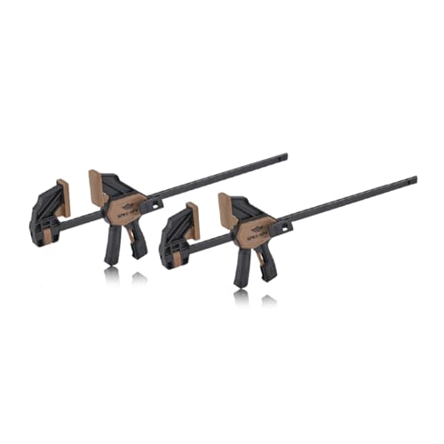 Image of Spec Ops Trigger Clamp for Woodworking 13 inch Medium One-Handed Bar Clamp /Spreader 165 Lbs. 2-Pack