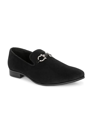 Image of San Frissco Horsebit Formal Loafers Velvet Upper Cushioned Footbed|Comfortable Fashionable Stylish Flexible for Men