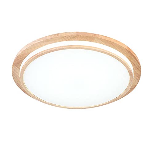 Plafonnier LED bois japonais 14,9 pouces blanc 6000K