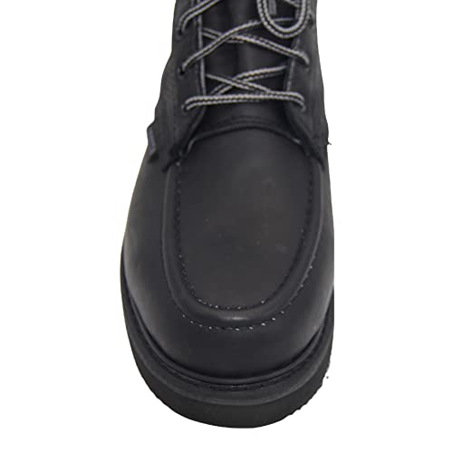 The Western Shops Men's Leather Lace Up Moc Toe Soft Toe Work Boot 5