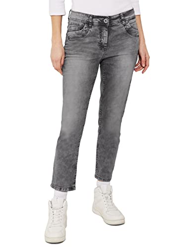 CECIL Damen B376006 7/8 Jeanshose Loose, Grey Washed, 30W / 26L EU