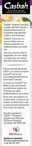 Casbah Original Couscous 12 Oz. (Pack Of 6), Perfect To Make Easy And Flavorful Side Dishes, Vegan And Vegetarian #TOP3